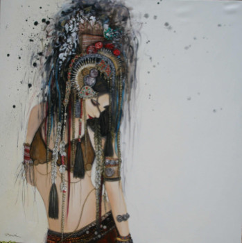 Œuvre contemporaine nommée « expression nomade », Réalisée par VALéRIE MAUGERI