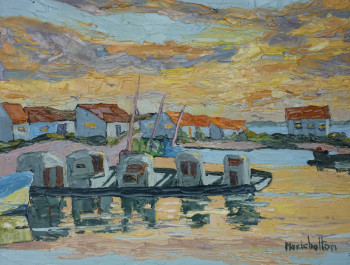 Œuvre contemporaine nommée « Premières lueurs du jour », Réalisée par MARICHALTON