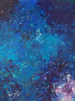 Œuvre contemporaine nommée « Bleu », Réalisée par ANNE-MARIE BOYER