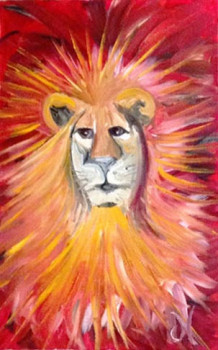 Œuvre contemporaine nommée « Tête de lion », Réalisée par KHORRY66