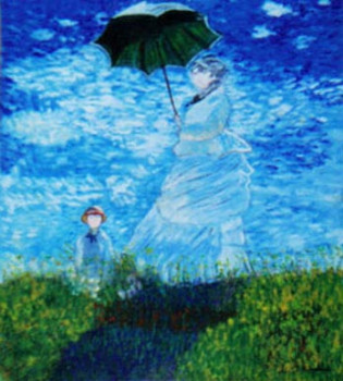Œuvre contemporaine nommée « La  dame à l'ombrelle », Réalisée par KHORRY66