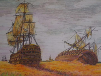 Œuvre contemporaine nommée « Armada Beauceronne », Réalisée par JACQUES TAFFOREAU