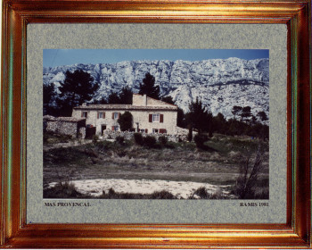 Œuvre contemporaine nommée « France, mas provençal  1981 », Réalisée par EMILE RAMIS