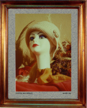 Œuvre contemporaine nommée « 1981 Tête mannequin. », Réalisée par EMILE RAMIS