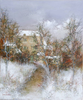 Œuvre contemporaine nommée « hiver », Réalisée par JEAN GODIN