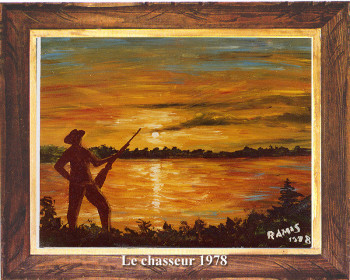 Œuvre contemporaine nommée « Le chasseur 1978 », Réalisée par EMILE RAMIS