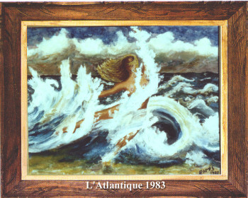 Œuvre contemporaine nommée « L'Atlantique 1983 », Réalisée par EMILE RAMIS