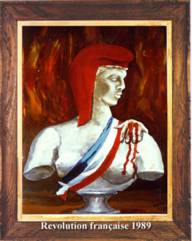 Œuvre contemporaine nommée « La Révolution française 1989 », Réalisée par EMILE RAMIS