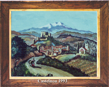 Œuvre contemporaine nommée « Castelnou 1993 », Réalisée par EMILE RAMIS