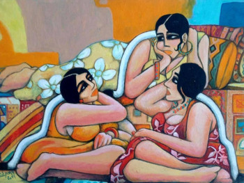 Œuvre contemporaine nommée « Chahra , Mahra et Zohra », Réalisée par BARA