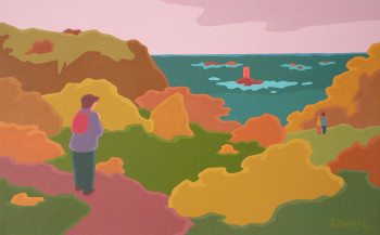 Œuvre contemporaine nommée « Presqu'île Saint-Laurent », Réalisée par DANIELL