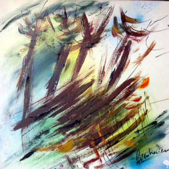 Œuvre contemporaine nommée « côte bretonne », Réalisée par CARLO AVENTURIERO