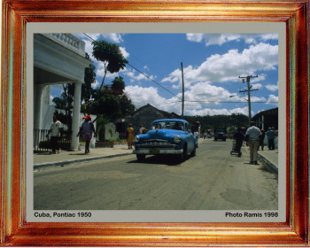 Œuvre contemporaine nommée « Cuba 1998 Pontiac 1950 », Réalisée par EMILE RAMIS