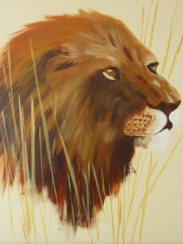 Œuvre contemporaine nommée « LION », Réalisée par LARTDELATOILE