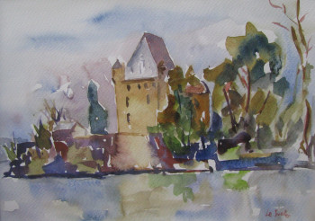 Œuvre contemporaine nommée « le château d'Yvoire », Réalisée par JEAN-NOëL LE JUNTER