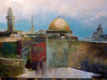 Œuvre contemporaine nommée « JERUSALEM MON AMOUR ! », Réalisée par DAMIAN TIRADO