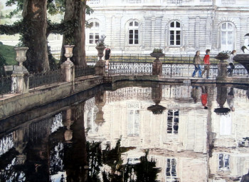 Œuvre contemporaine nommée « la Fontaine de Médicis du Jardin du Luxembourg, Paris 6 ème », Réalisée par BORé IVANOFF