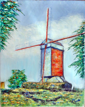 Œuvre contemporaine nommée « le moulin », Réalisée par MADI
