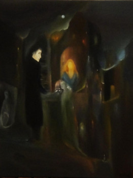 Œuvre contemporaine nommée « Le Vampire », Réalisée par NADINE SANTAMARIA