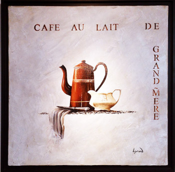 Œuvre contemporaine nommée « LE CAFE DE GRAND MERE », Réalisée par LYSAND