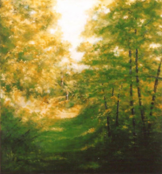 Œuvre contemporaine nommée « Allée forestiére », Réalisée par LEFEVRE