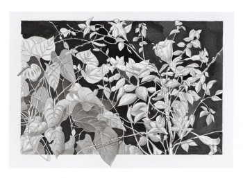 Œuvre contemporaine nommée « Composition florale », Réalisée par JYCé