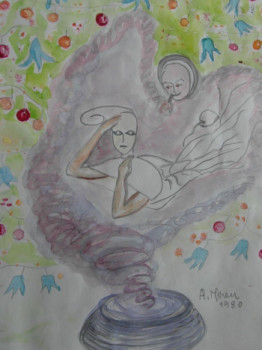 Œuvre contemporaine nommée « Prisonnière(vision) », Réalisée par AMALIA MEREU