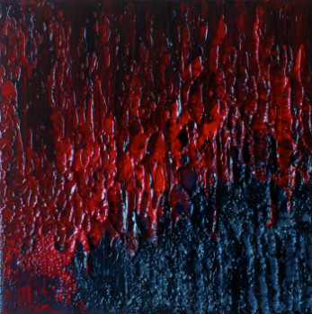 Œuvre contemporaine nommée « Red-Hot Lava / Lave incandescente #14136 », Réalisée par KLARA