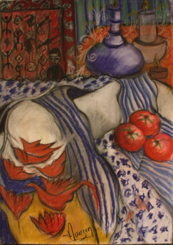Œuvre contemporaine nommée « les tomates », Réalisée par HERVé PLOUZEN