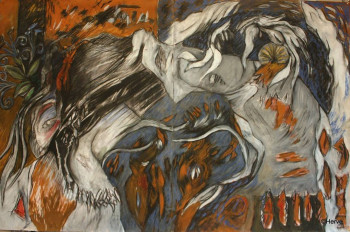 Œuvre contemporaine nommée « Peinture-Sabine », Réalisée par HERVé PLOUZEN