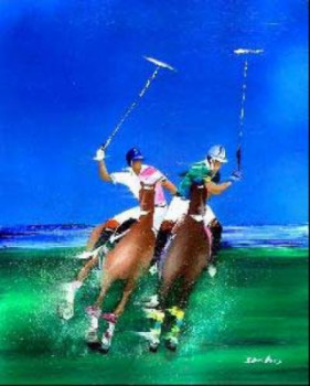 Œuvre contemporaine nommée « Polo à Deauville », Réalisée par PAUL NICO