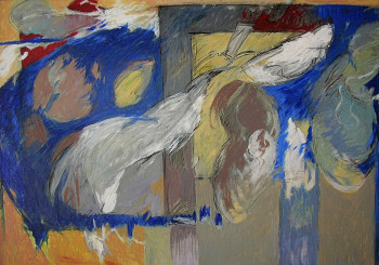 Œuvre contemporaine nommée « Traversée blanche », Réalisée par HERVé PLOUZEN