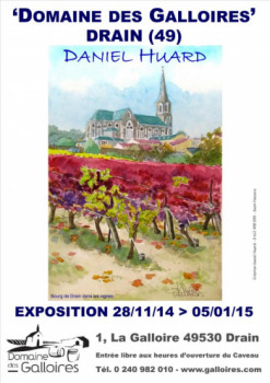 Œuvre contemporaine nommée « Drain 49 : Domaine viticole (expo perso 2014)  », Réalisée par DANIEL HUARD