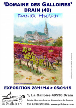 Œuvre contemporaine nommée « Drain 49 : Domaine viticole (expo perso 2014) », Réalisée par DANIEL HUARD