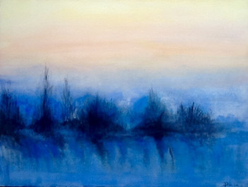 Œuvre contemporaine nommée « Coucher de soleil glace », Réalisée par PATRICIA DELEY