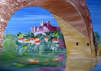 Œuvre contemporaine nommée « Sous le pont de l'Orb (Ville de Béziers) », Réalisée par GéRARD PACROS