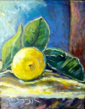 Œuvre contemporaine nommée « le citron », Réalisée par MARTAEL