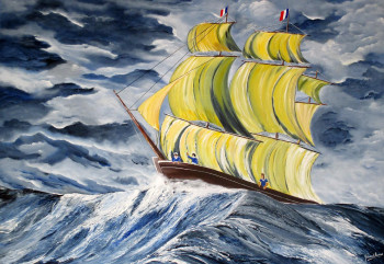 Œuvre contemporaine nommée « Le vaisseau fantôme », Réalisée par GéRARD PACROS