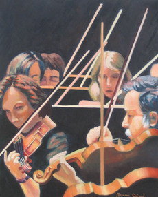 Œuvre contemporaine nommée « Les violons », Réalisée par MAXENCE GERARD