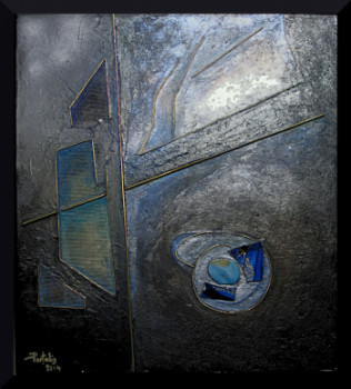 Œuvre contemporaine nommée « au clair de la lune », Réalisée par JANPOL PORTALIS