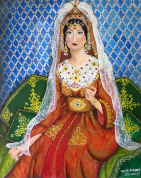 Œuvre contemporaine nommée « la marieé lala bent sidi », Réalisée par AGUEDACH HICHAM