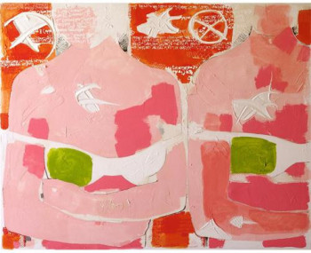 Œuvre contemporaine nommée « Abstraction 222 », Réalisée par LINH HOANG