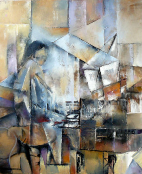 Œuvre contemporaine nommée « le pianiste », Réalisée par BERNARD AUGUIé