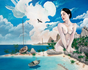 Œuvre contemporaine nommée « Stranded Sailboat », Réalisée par FRANCK STEINBERG