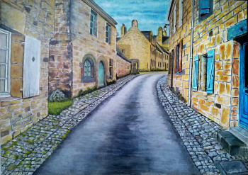 Œuvre contemporaine nommée « la ruelle », Réalisée par STéPHANE CHRETIEN