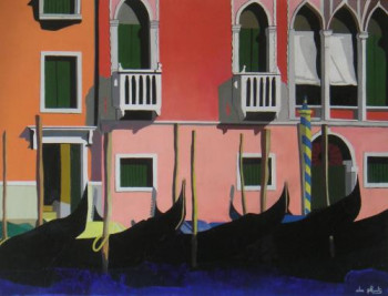 Œuvre contemporaine nommée « CANAL GRANDE », Réalisée par ANNE DU PLANTY