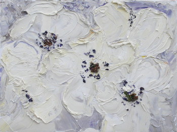 Œuvre contemporaine nommée « fleurs », Réalisée par STEPANYUK ALINA