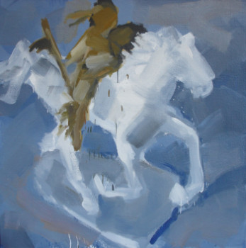 Œuvre contemporaine nommée « Cavalier  bleu », Réalisée par FRANCIS KUSTER