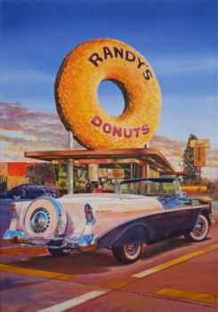 Œuvre contemporaine nommée « Randy's Donuts 2013 », Réalisée par JEAN FRANçOIS VAUTRIN