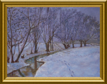 Œuvre contemporaine nommée « Effets de neige au bord du Crinchon », Réalisée par ARTOIS